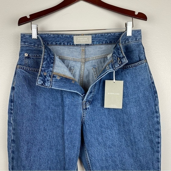 Everlane Curvy 90s Cheeky Cotton Straight Leg Cropped Ankle Jeans Size 31 NWT - Picture 9 of 11